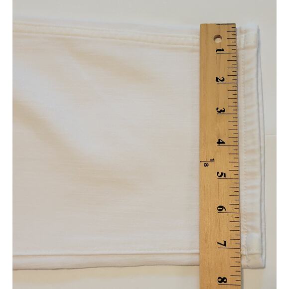 J Crew Jeans Womens Size 35 White 10" Vintage Straight Stretch High Rise Cropped - Picture 12 of 12